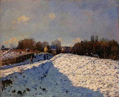 The Effect of Snow at Argenteuil Alfred Sisley